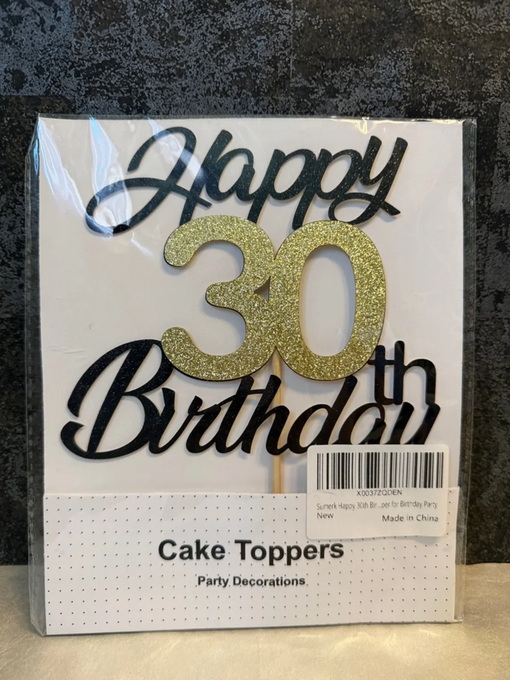 Happy 30th Birthday Cake Topper